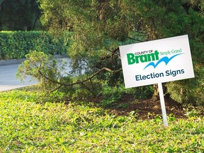 Brant County is reminding residents that tampering with or removing candidates' election signs is illegal. Submitted