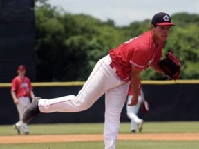 Kaleb Thomas of Six Nations of the Grand River was supposed to be with Baseball Canada's junior team for the WBSC Under-18 Baseball World Cup in Sarasota, Fla., but an injury kept him home. Submitted