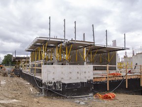 A 198-unit apartment building is under construction at Conklin Road and Shellard Lane in Brantford. Brian Thompson