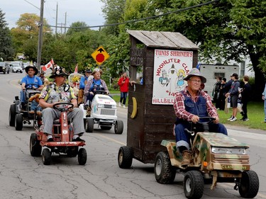 Area Shriners add a hillbilly theme to one of their entries in the North Augusta Labour Day parade. (RONALD ZAJAC/The Recorder and Times)