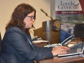 North Grenville Mayor Nancy Peckford at the Sept. 7 committee-of-the-whole meeting of Leeds and Grenville council.
Tim Ruhnke/Postmedia Network