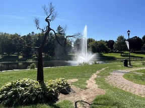 A new fountain was recently installed and unveiled at Confederation Park in Gananoque.