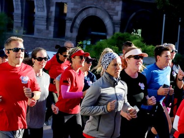 The National Peace Officers' Memorial Run, or 'Run to Remember,' makes its way up Court House Avenue in Brockville late Friday afternoon. (RONALD ZAJAC/The Recorder and Times)