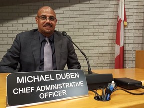 Michael Duben officially stepped into his role as Chatham-Kent's new chief administrative officer on Sept. 8. Trevor Terfloth/Postmedia
