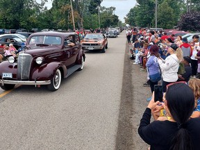The annual Buxton Homecoming parade drew a large crowd on Monday.  (Ellwood Shreve/Chatham Daily News)