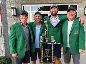 Jon Rumble, Jeff Rumble, Jon Bultje and George Bultje from Windmill Cabinet was the winning team at the Festival of Golf, organized by the Children's Treatment Centre Foundation of Chatham-Kent. (Handout/Postmedia Network)