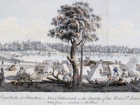 James Peachey's watercolour painting of where the Cornwall Civic Complex is today, created on June 6, 1784. Handout/Cornwall Standard-Freeholder/Postmedia Network