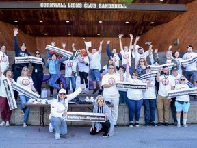 Supporters and participants gather for an exuberant group photograph during Recovery Day Cornwall on Saturday, September 24 at Lamoureux Park. Nick LeBrun photo. Handout/Cornwall Standard-Freeholder/Postmedia Network
