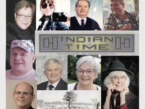A composite collage of inductees. Top, from left to right: Brenda Quesnel, Kate Ashby, Luc Groulx, and Nicolas Doyon.
Middle: Ben Benedict, Indian Time Masthead above Syd Gardiner and Rose Desnoyers
Bottom: Mario Gagnon, James Peachey's "Encampment of Loyalists" and Lorna Foreman. Handout/Cornwall Standard-Freeholder/Postmedia Network