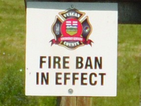 A fire ban is in effect in Vulcan County.
