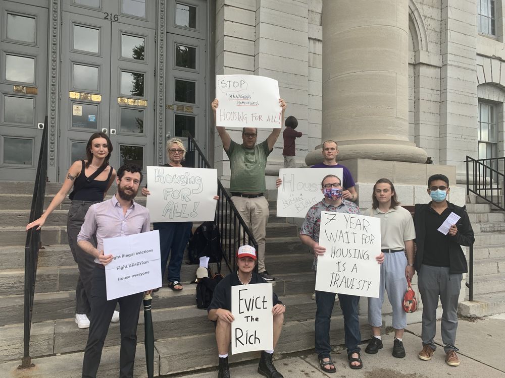 Protesters gather in show of solidarity with homeless residents The Kingston Whig Standard