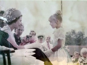 When Queen Elizabeth II visited Richardson Stadium in Kingston in June 1973, Kingston's tercentenary year, Marcy Brunet had the privilege of presenting her with flowers.