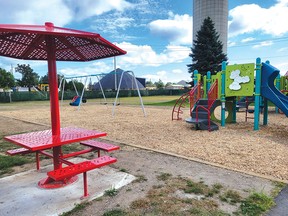 Photo by Jacqueline Rivet
Pinegrove Park, $100,000 project to create an accessible playground including a shade table.