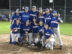 Petawawa has won the Ottawa Valley Baseball League Championship for the first time since the league started in 2017 after sweeping the Bamford Braves in the final.