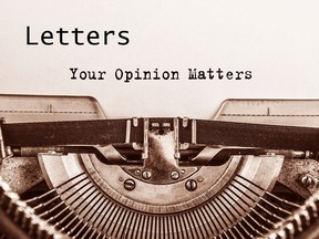Letters to the editor graphic of typewriter
