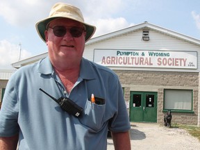 Wayne Ramsay with the Plympton-Wyoming Agricultural Society was one of the organizers of this year's fall fair Plympton-Wyoming Fall Fair.  He's been involved with the agricultural society since 1984, he said.  (Tyler Kula/ The Observer)