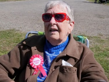 Connie Harries, 94, from Tillsonburg, grew up in Cultus and has been attending the annual Houghton Agricultural Fair in Fairground since she was a child. CHRIS ABBOTT