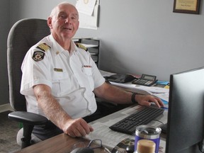 Former city councillor, former city mayor and soon-to-be former fire chief Tom Laughren may be retiring but he intends to find ways to remain involved in the community. His last day on the job as fire chief is Oct. 31.

RON GRECH/The Daily Press