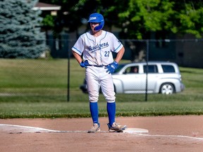 Tanner Jacko from Tillsonburg played for the Halton Badgers in the Fergie Jenkins baseball league this summer. SUBMITTED