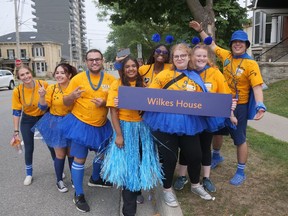 Wilfrid Laurier University – Brantford campus icebreakers welcomed students to the Wilkes House residence Sunday during Move-In Weekend.  CHRIS ABBOTT
