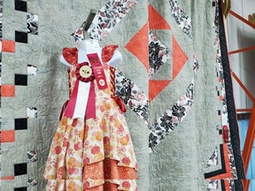 This autumn themed girl’s dress also placed first and was awarded the judge’s choice at the fair.