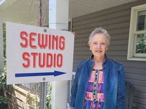 Heather Bell's Sewing Studio is comprised of several rooms bursting with well-ordered and sumptuous textiles and materials. Visiting her showroom and shop is a must-see for those who love the hues, shades, and pigments, and the tactile materials on offer for sewing of all kinds.  Larry Schneider