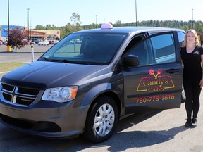 Owner Candace Kucharchuk founded the business Candy's Cabs to offer safe, reliable transportation.