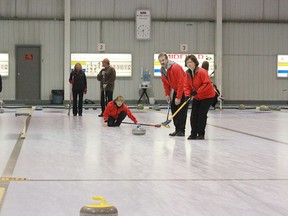 The Whitecourt Curling Club hosted its Mixed Bonspiel in past years. The club is resuming activities this fall.