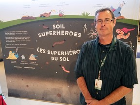 Andrew Moore, assistant curator at The Delhi Tobacco Museum & Heritage Centre, is excited to announce a new exhibit, Soil Superheroes, which is on loan in Delhi from the Canada Agriculture and Food Museum until Dec. 18. Learn about soil science and conservation in fun, interactive ways. CHRIS ABBOTT