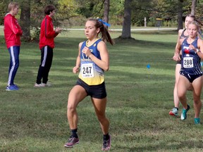 Pascale Gendron (247) competes for Lauretian University at 2022 Don Mills Waterloo Open on Saturday, October 1, 2022.