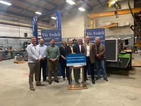 Nipissing MPP Vic Fedeli announced more than $3.6 million to several North Bay and area companies Friday.
