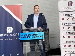 Brad Gregorini, President of N1 Solutions, said the Northern Ontario Heritage Fund has allowed his business to expand across Northern Ontario, but especially in Sault Ste. Marie.  ELAINE DELLA-MATTIA