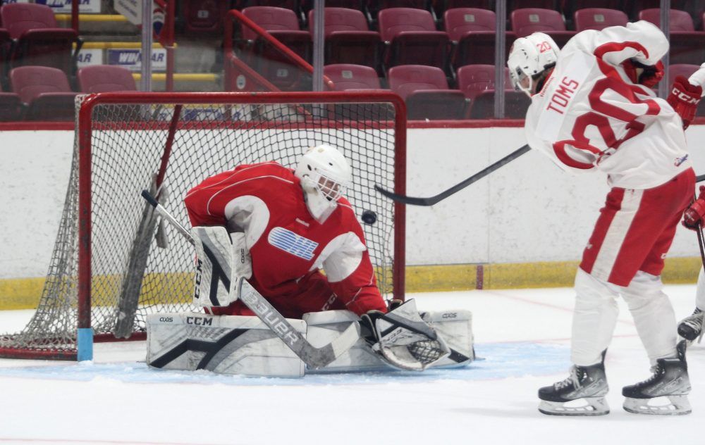 Soo Thunderbirds Soo Greyhounds Landon Brodie Miller McConnell-Barker ...