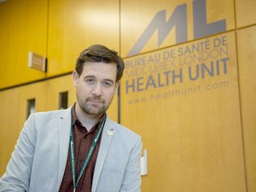 Dr. Alex Summers is the Middlesex-London Health Unit's Medical Officer of Health. Derek Ruttan/Postmedia Network
