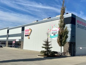 To keep up with demand, Sherwood Park's Wow! Factor Desserts opened a head office in Edmonton. The 3508 56 Avenue also includes a retail outlet and a distribution centre. Photo supplied