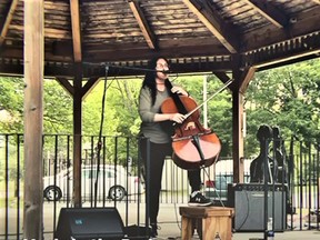 Cellist Megan Ballantyne was one of several musicians to perform at Magentawan's Music in the Park. This was the first year back for the weekend performances after the pandemic forced their cancellation two summers in a row. Music in the Park was well received by residents and visitors and is expected to grow moving forward.