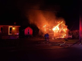 A North Bay resident is charged with arson following an early morning blaze Saturday on Fraser Street.