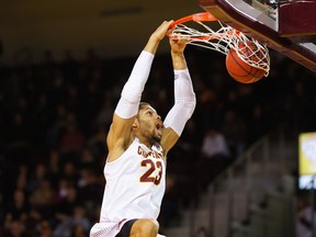 DaRohn Scott makes a dunk during his NCAA days at Central Michigan University.