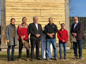 Minister Vandal was at Fort la Reine Museum last week for a funding announcement for rural and remote communities. The BDO Centre, Fort la Reine Museum and the Manitoba Agricultural Museum all received a boost from the province. (supplied photo)