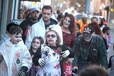Soo Zombie Walk on Oct. 22, 2022 in Sault Ste. Marie, Ont. (BRIAN KELLY/THE SAULT STAR/POSTMEDIA NETWORK)