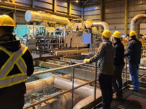 Special Areas Board members touring the Sheerness Generating Station with Heartland Generation staff. Special Areas photo