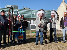 The ribbon was cut to open Montana First Nation’s Akamihk Health Care Services Clinic and Greenhouse last week.