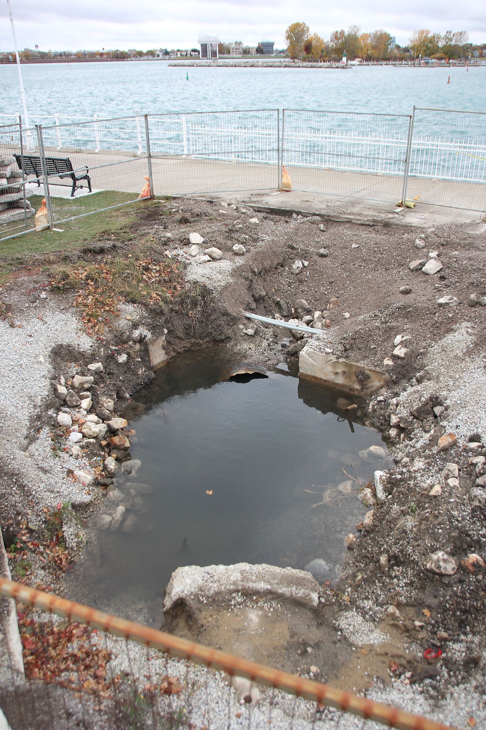 Flag plaza sinkhole repairs expected soon Sarnia & Lambton County