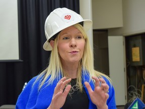 Laura Sherwood, director of partnerships for Hospice of Elgin, talks about plans for Elgin County's first hospice at a news conference in St. Thomas on Oct. 20. Calvi Leon/Postmedia