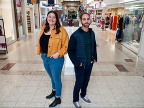 Property manager Allison Ballantyne and owner Omar Kaake have big plans for Stratford  Mall, formerly Festival Marketplace. The shopping mall was purchased by Central Views, a Cambridge-based property management company, in August. (Chris Montanini/Stratford Beacon Herald)