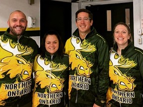 Northern Ontario rink that merges together Sudbury’s own Amanda Gates with the northwestern Ontario trio of Trevor Bonot, Jackie McCormick and Mike McCarville leaves for Prince Albert, Sask. just over a week from now, participating in the Canadian Mixed Curling Championship for the second time in a year or so.