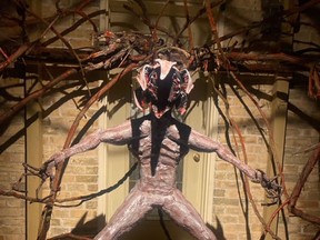 A Stranger Things demogorgon created by Andy Leyden  as part of his Halloween display this year. The Kincardine resident has been building elaborate Halloween displays for nearly 20 years. Submitted photo.