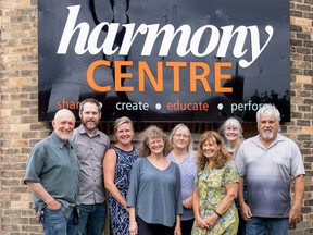 The Harmony Centre Board of Directors. Left to Right Ed Mathews, Chris Doyle, Christie
Leeder, Kit Pineau, Isolde Cunningham, Meg Dean, Lynda Chiotti and Kevin Moyse