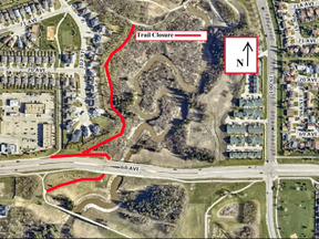 The City of Grande Prairie wants area pedestrians and Muskoseepi Park users to be aware of a trail closure .
