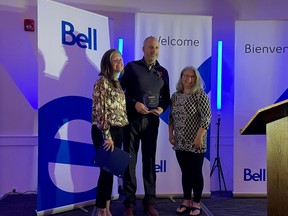 Designed Roofing was awarded North Bay Business of the Year with 16 plus employees at the annual Bell Evening of Excellence Business Awards held Monday at The Grande Event Centre.